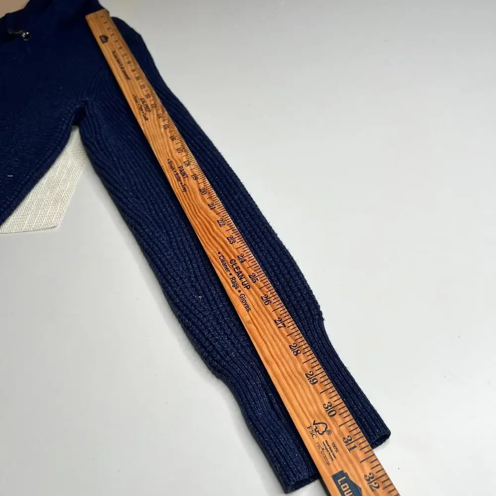 Banana Republic Men’s Waffle Knit Half‎ Zip Sweater Blue Size M